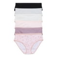 thumbnail image 2 of Joyspun Women's Cotton Hipster Panties, 6-Pack, Sizes S-3XL, 2 of 11