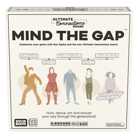 Spin Master Games, SolidRoots Mind the Gap Ultimate Connections, Generational Family Trivia Game for Ages 8 and up