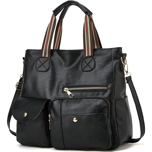 LHSHID Women Fashion Handbags Satchel Purse PU Leather Shoulder Bag Corssbody Bag Tote for Work School Travel