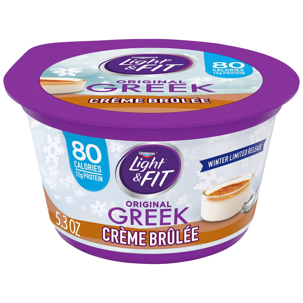 Light & Fit Nonfat Creme Brulee Greek Yogurt, 5.3 Oz