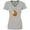Athletic Heather, variant on Inktastic Happy Halloween Kittens in Pumpkin Women's V-Neck T-Shirt