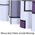 thumbnail image 6 of Modern Geometric Shower Curtain Blue, Waterproof Shower Curtains and Polyester Bath Curtain for Bathroom, Textured Fabric Shower Curtain Set with 12 Hooks, Machine Washable, 72 x 72 inch, 6 of 6