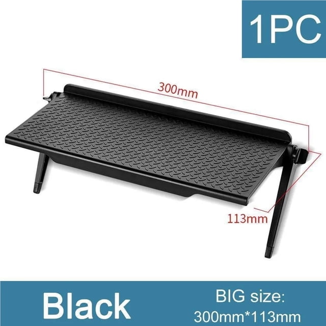 2pcs TV Monitor Rack Screen Top Storage Shelf Holder Home Storage Computer Multi-functional Organizer Bracket