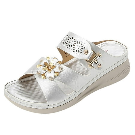 

Women s Sandals Summer 2023 Thick Heel Flip Flops Bohemian Open Toe Roman Shoes Casual Beach Sandals