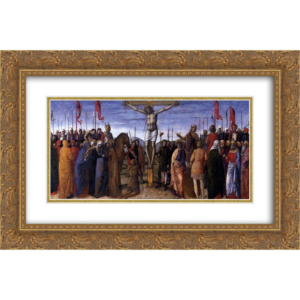 Jacopo Bellini 2x Matted 24x16 Gold Ornate Framed Art Print 'The ...