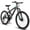 Gray, variant on 24 Inch Mountain Bike with Full Suspension, 21 Speed Shifter Lever with Gear Indicator, High Carbon Steel Frame, Mechanical Disc Brakes