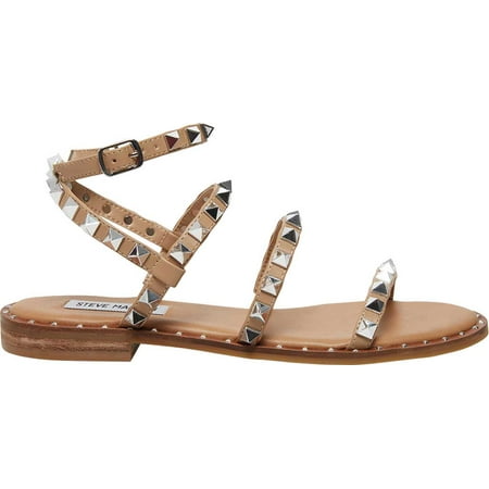 steve madden tan flat sandals