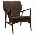 thumbnail image 2 of Modway Heed Upholstered Fabric Lounge Chair in Walnut Brown, 2 of 5