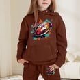 thumbnail image 2 of Boy Outfits Girls Long Sleeve Solid Warm Hoodie Pullover Tops Pants Kids Sweatsuits Sets Boys Clothes, 2 of 4