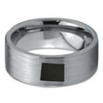 thumbnail image 2 of Tungsten Wyoming The Equality State Band Ring 8mm Men Women Comfort Fit Gray Flat Cut Brushed Polished, 2 of 4