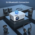 WiFi Bluetooth Projector, Full HD 1080P, 10000L, Wireless Screen ...