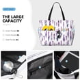 thumbnail image 3 of Xecao Lavender Flowers for versatile beach bag for women includes zipper pockets and waterproof material, ideal for vacations and adventures., 3 of 7