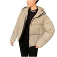 thumbnail image 2 of HAPIMO Women'S Hooded Puffer Jacket Winter Zip Up Quilted Coat Packable Lightweight Padded Jackets Pockets Yellow XXL, 2 of 4