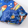 thumbnail image 6 of Coerni Baby Boys Windbreaker Hooded Jacket Kids Cute Waterproof Outwear Lightweight Print Raincoats Zip Up Button Down Coat, 6 of 9