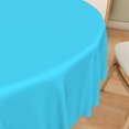 thumbnail image 3 of Tchckioa Solid Color 70 Inch Round Tablecloth,Oil-resistant Table Cloth Cover for Restaurant,Turquoise Blue, 3 of 6