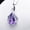 Amethyst necklace, variant on New 925 Sterling Silver Stone Pendant Chain Natural Amethyst & Aquamarine Necklace