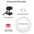 thumbnail image 6 of Semi Flush Mount Ceiling Light Modern Fixture with Seeded Glass for Bedroom, Hallway, Kitchen, Dining & Living Room, Stairway and Bathroom, Black, 6 of 7
