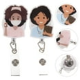 thumbnail image 4 of 2 pcs Retractable ID Cards Holder Badge Holder Nurse ID Card Holder with Swivel Clips, 4 of 8