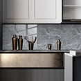 thumbnail image 4 of Peel And Stick Wallpaper For Kitchen Backsplash, Self-Adhesive Backsplash In PVC Grey Marble Tiles, Waterproof Grey Marble Film For Cabinets And Walls (16Pcs), 4 of 5