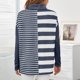 thumbnail image 4 of Blusa superior de camisa de costura a rayas con jersey de manga larga informal a la moda para mujer Fridja  FKASFK3521, 4 of 4