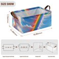 thumbnail image 4 of Rainbow Key Storage Bins with Handles Foldable Storage Baskets for Shelves Organizer Cloth Baskets, 4 of 8