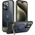 thumbnail image 1 of Temdan Étui Magnétique Compatible avec iPhone 16 Pro Max, [Support Invisible Intégré][Compatible avec MagSafe] [Grade Militaire Antichoc] Étui Fine pour iPhone 16 Pro Max 6.9 Pouces, Gris, 1 of 5