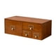 thumbnail image 2 of Organizador de escritorio de madera, caja de almacenamiento con cajones, organizador de artículos de tocador para 4 cajones, 2 of 9