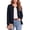 Navy Blue, variant on Women's Classic Cable Knit Cardigan Sweater - Button Down Crew Neck Long Sleeve Soft Chunky Knit Khaki Casual Fall Outerwear,Black,XL
