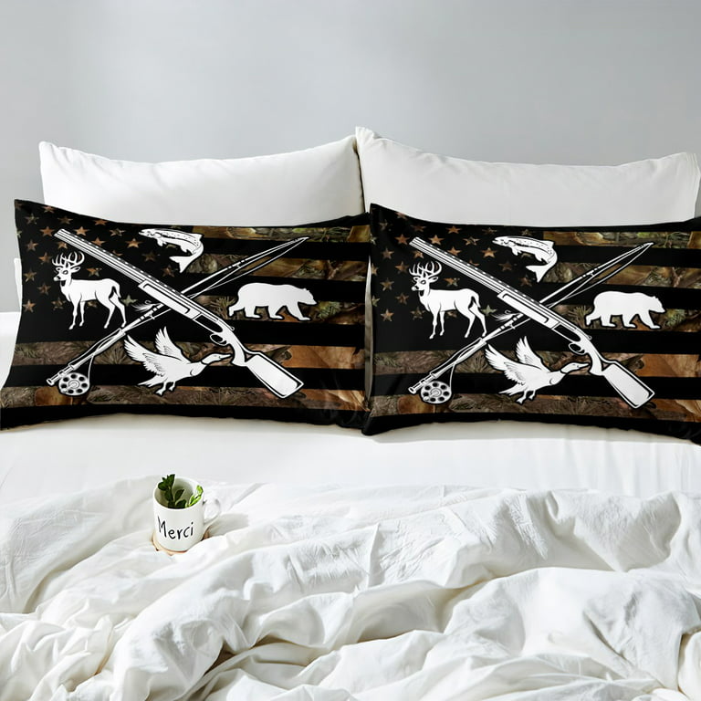 Buy Personalized Quilt Bedding Set, Bass Fishing with Pillow Cover