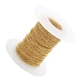 thumbnail image 1 of Joyas de bricolaje que hacen cadenas -dix Yarda Cable de material acero para Bricolaje, Eslabón Abierto, Accesorio de Cadena para Joya Oro - 3mm , 5mm, 1 of 7