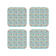 thumbnail image 2 of Disketp Cute Corgi Head Funny Coasters,4 Pcs Leather Coasters With Holder, Perfect Housewarming Hostess Gifts,Protect Furniture From Water Marks Scratch And Damage, 2 of 9
