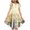 #0090-Multicolor, variant on Cowsor Girls Easter Printed Flutter Sleeve Crew Neck Dress Ruffled Tiered Waist with Pockets Soft Breathable Summer Casual Party Dress 6-15 Years