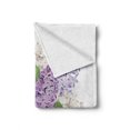 thumbnail image 2 of Lilac Soft Flannel Fleece Throw Blanket, Illustration of a Posy of Rural Meadow Blossoms Feng Shui Soulful Nature Theme, Cozy Plush for Indoor and Outdoor Use, 50" x 60", Multicolor, by Ambesonne, 2 of 6