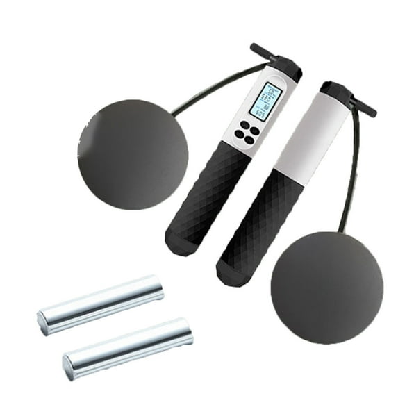 Ropeless Jumping Rope with Weight Ball,Adjustable Rope Length Counter for Workout Home Fitness