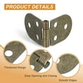 thumbnail image 3 of Uxcell Folding Table Flip Hinge, 270 Degree Butler Tray Hinges for Cabinets and Furniture Copper, 3 of 7