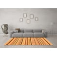 thumbnail image 3 of Ahgly Company Indoor Rectangle Abstract Orange Modern Area Rugs, 3' x 5', 3 of 4