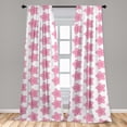 thumbnail image 4 of Ambesonne Cherry Blossom Curtains, Sakura Flowers Art, Pair of 28"x84", Soft Pink White, 4 of 4