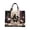 Purple, variant on Halloween Quilted Tote Bag With Black Cat Witch Hat And Pumpkin Design For Daily Use Travel Work Fitness(Black-43X40Cm)