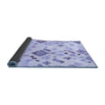 thumbnail image 2 of Ahgly Company Indoor Round Abstract Blue Modern Area Rugs, 6' Round, 2 of 4