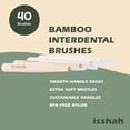 thumbnail image 2 of Cepillos interdentales Isshah, con mango de bambú biodegradable, 40 unidades, 2 of 9