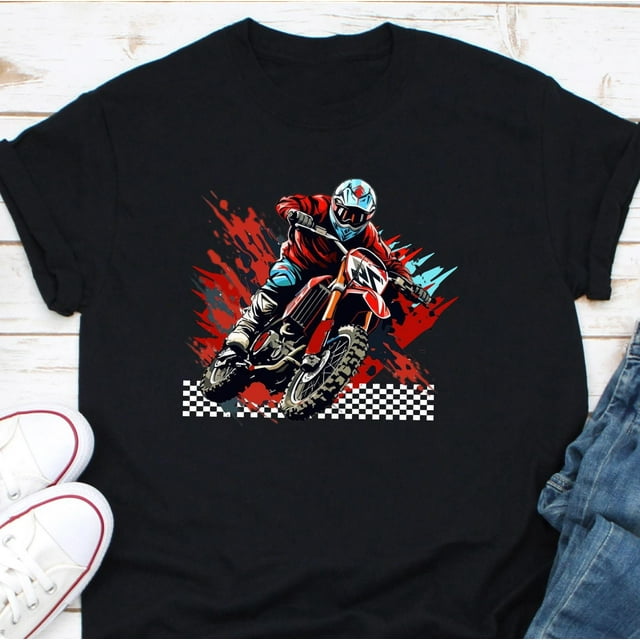 Motorcycle Racer Shirt, Biker Shirt, Cool Motorcycle Shirt, Great Motorcycle Gift or Biker - As Picture - 4XL