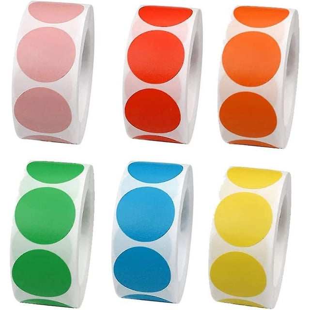 Gommettes Rondes Couleur Gommettes Autocollantes Rondes,pastilla Autocollante De Couleur, Gommettes Autocollantes Rondes Autocollants Ronds Pois (500