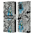 thumbnail image 1 of Head Case Designs Officially Licensed Batman DC Comics Vintage Fashion Patterns Leather Book Wallet Case Cover Compatible with Samsung Galaxy A51 (2019), 1 of 6