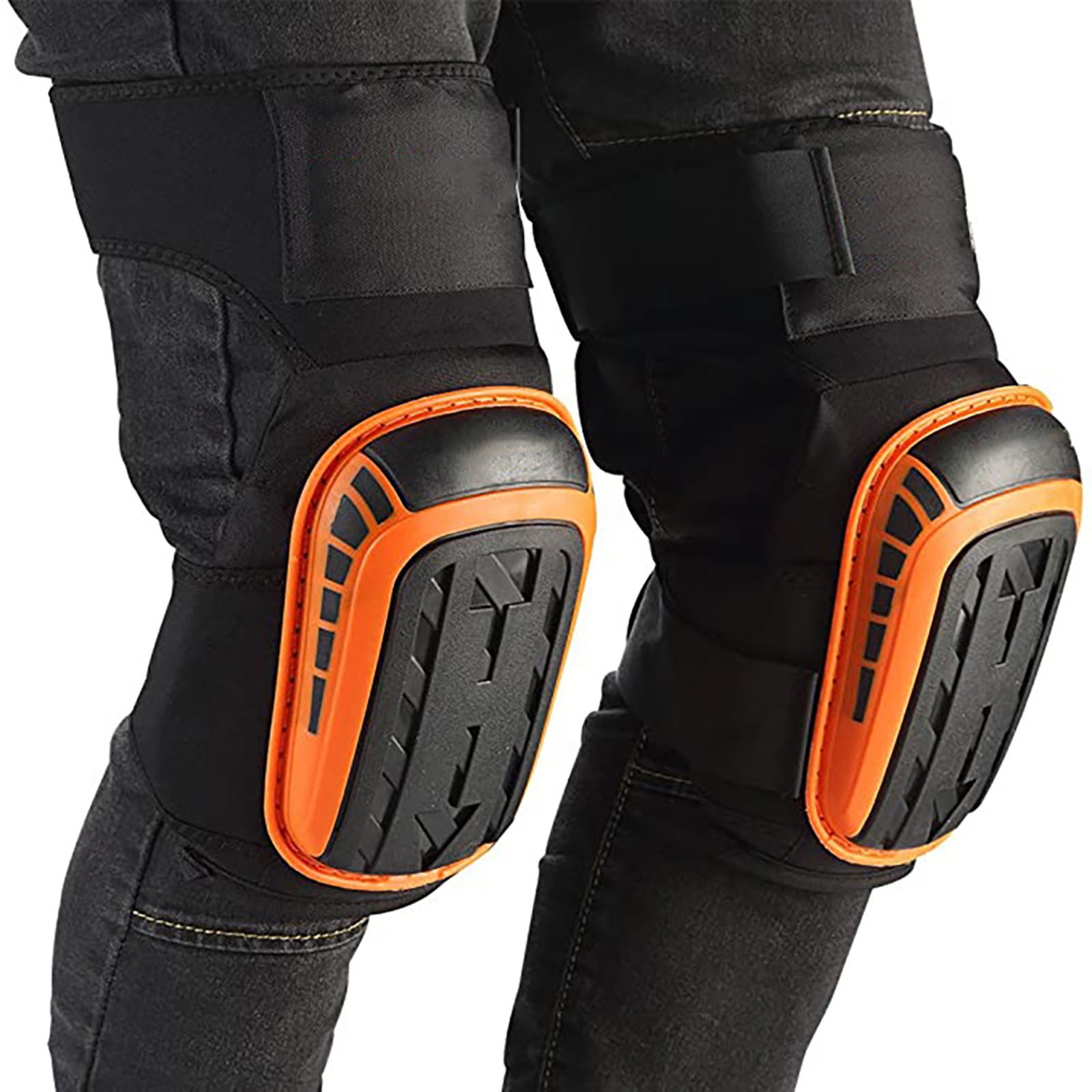 Heavy Duty Knee Pads for Construction Work, Comfortable Gel Cushion with Adjustable Straps, Durable Protection