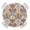 SaddleBrown, variant on Boho Floral Round Tablecloth for 36-44 Inch Tables,Fitted Table Cover with Elastic Edge,Farmhouse Vintage Red Blue Flower Plant Waterproof Outdoor Table Cloth Protector for Patio Garden Dinner Picnic