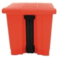 thumbnail image 3 of Rubbermaid Commercial FG614300RED 8 Gallon Indoor Utility Step-On Plastic Waste Container - Red, 3 of 7