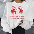 PMVFHDE Womens Halloween Costume Womens Fashion Casual Long Sleeve Crew