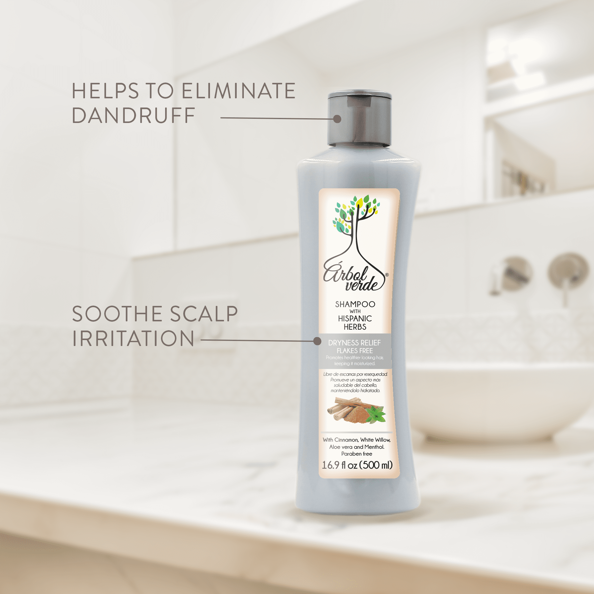 (2 pack) Arbol Verde Natural Anti-Dandruff Shampoo, 16.9 fl oz