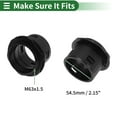 thumbnail image 4 of M63x1.5 Cable Glands 54.5mm / 2.15" Bellows Quick Connector Straight PA6 Nylon Black 2 Pcs, 4 of 7