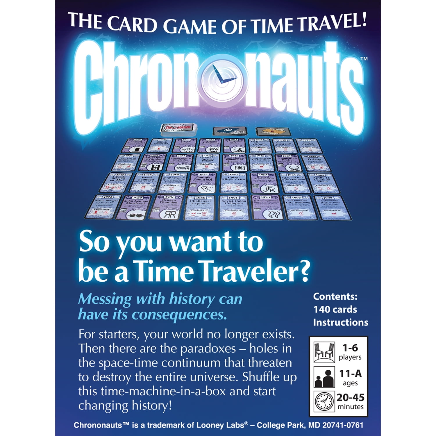 Looney Labs Chrononauts Card Game